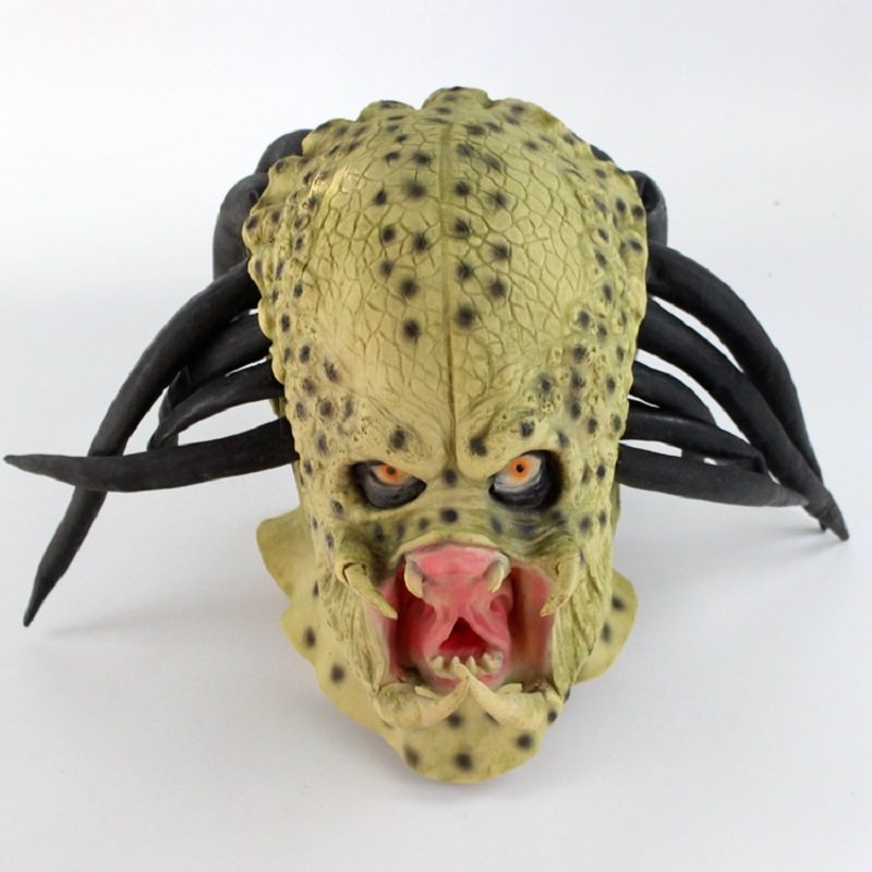 Predator Maska Na Całą Głowę Kask Dla Dorosłych Przebranie Na Karnawał Rekwizyt Halloweenowy Pokaz Sceniczny Imprezowa