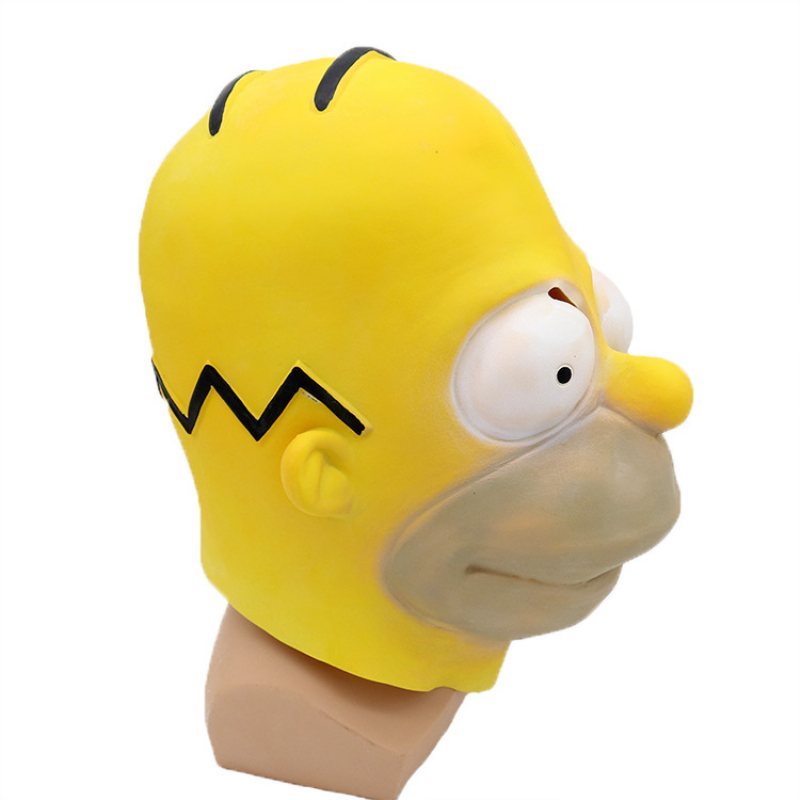 Prom Party Simpson Maska Halloween Lateksowa Cosplay Element Ubioru Wydajność Rekwizyty Kostiumowe