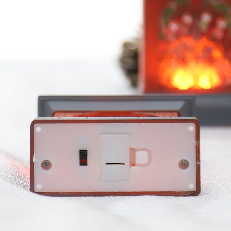 Świąteczne Świecące Elektroniczne Świece Dyniowe Światła Ogień Drewna Mały Kominek Dekoracja Płomień Ozdoby Bar Element Ubioru Układ