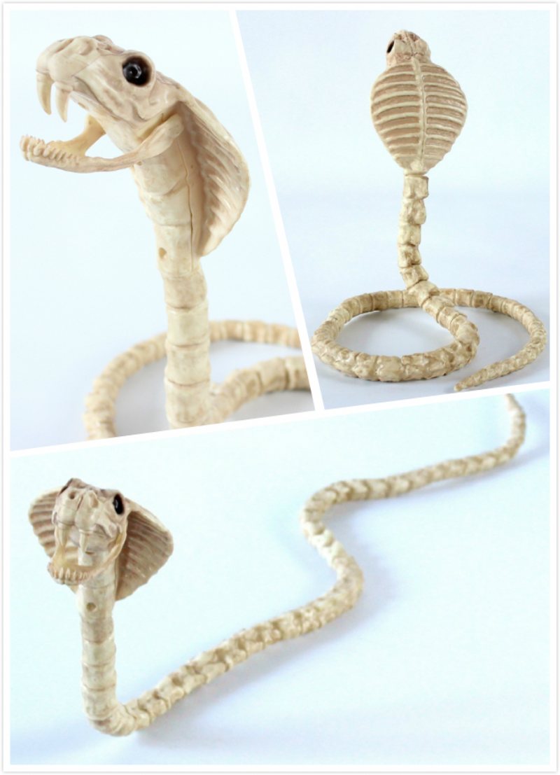 Szkielet Cobra Snake Bone Haunted House Decoration Zginalny Korpus