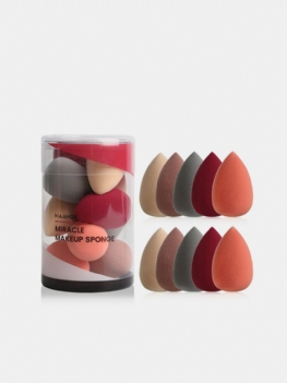 10 Szt. Mini Puszek Do Makijażu Wet-dry Dual Purpose Gourd Pillow Sponge Puff Beauty Eggs