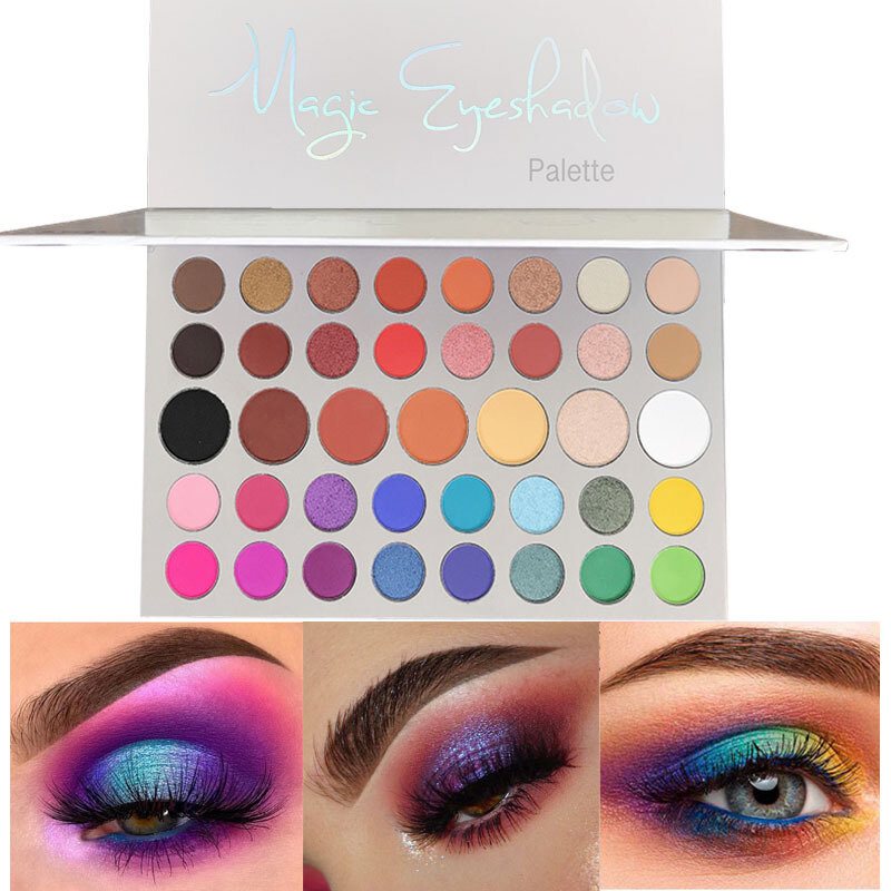 39 Kolorów Cieni Do Powiek Perłowy Kolor Ziemi Shimmer Paleta Do Natura Smoky Matte Pallete Brokat Makijaż Oczu