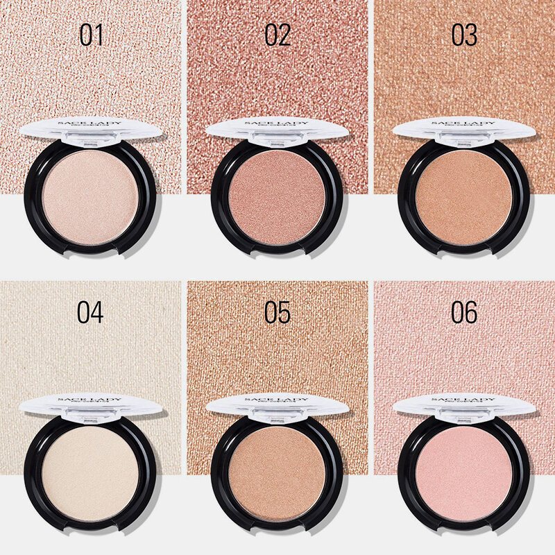 6 Kolorów Blusher Powder Perłowy Trwały Blask Kontur Twarzy Profesjonalny Róż Do Policzków