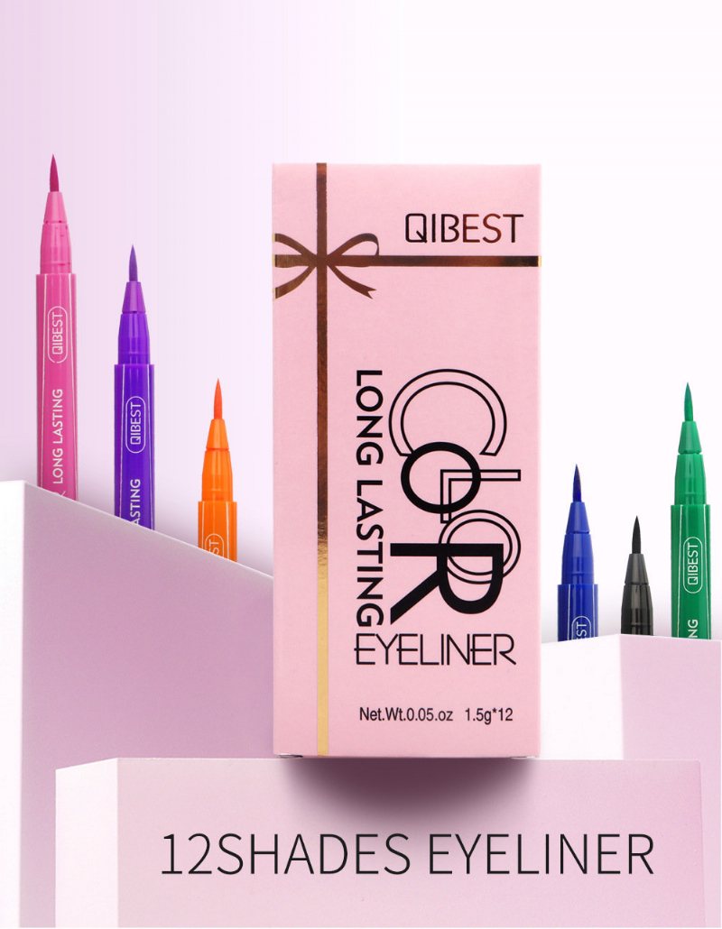 Kolorowy Płynny Eyeliner Pen Wodoodporny Nie Kwitnący Długotrwały Ołówek Do Eyelinera