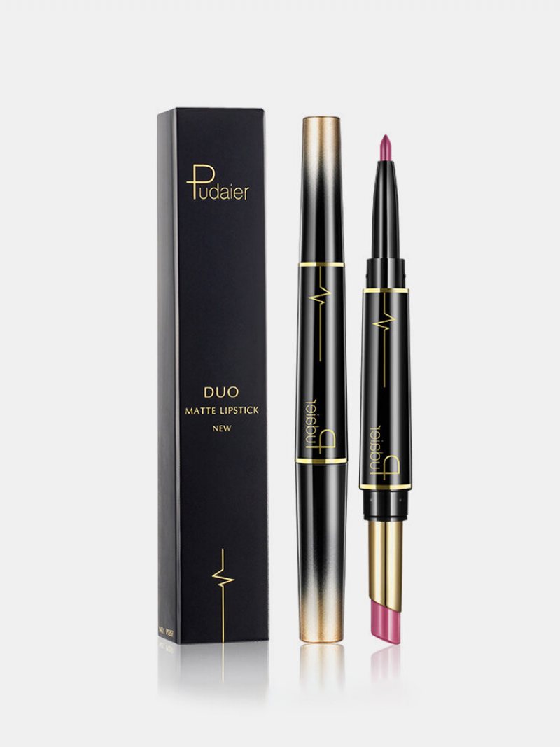 Podwójna Głowica Kolorowa Szminka Kredka Do Ust Długotrwały Nawilżający Sztyft Do Ust Pen Lip Makeup