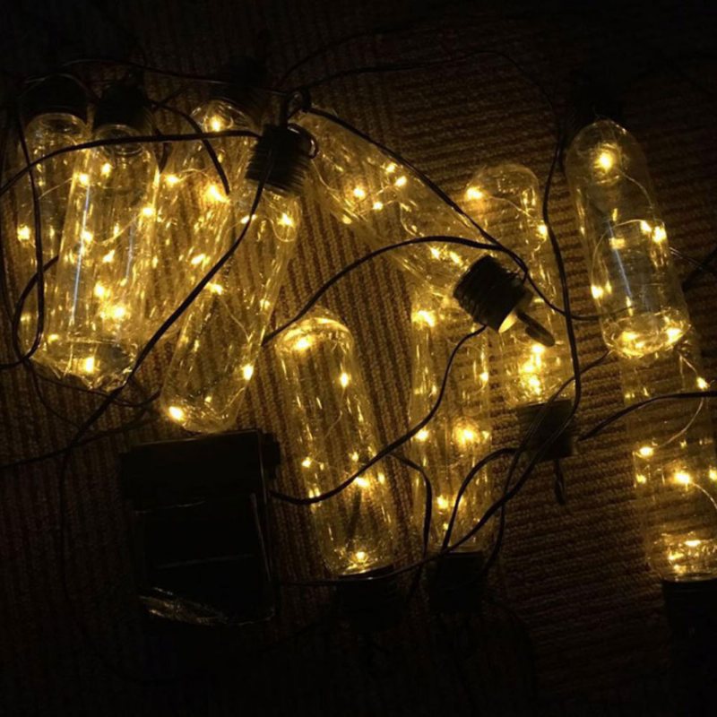 Fancy Outdoors Party Decoration Led Tube String Light Zasilany Energią Słoneczną Wodoodporny Drut Miedziany Ciepły Biały Kolorowy