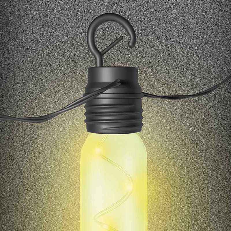 Fancy Outdoors Party Decoration Led Tube String Light Zasilany Energią Słoneczną Wodoodporny Drut Miedziany Ciepły Biały Kolorowy