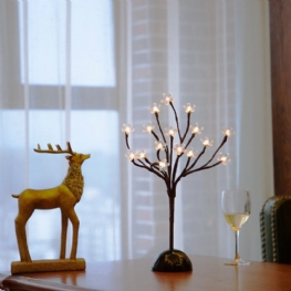 Lampa Led Drzewo Perła Wahadło Stołowa Z Drutu Miedzianego Firefly Dekoracja Pokoju Lampka Nocna