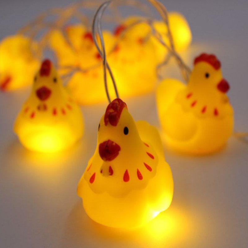 Nowy Styl 1.5 M 10 Diod Led Rekiny Jednorożec Dinozaur Dekoracyjne Łańcuchy Świetlne Led Do Pokoju Dziecięcego Piękny Winyl Wzór Zwierzęcy Oświetleniowe Led Zasilane Bateryjnie Oświetlenie Bożonarodzeniowe