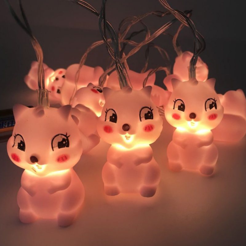 Nowy Styl 1.5 M 10 Diod Led Rekiny Jednorożec Dinozaur Dekoracyjne Łańcuchy Świetlne Led Do Pokoju Dziecięcego Piękny Winyl Wzór Zwierzęcy Oświetleniowe Led Zasilane Bateryjnie Oświetlenie Bożonarodzeniowe