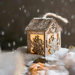 Snow House Lights Ozdoby Choinkowe Ttree Wakacyjna Atmosfera Party Light Ball Wisiorek Lampka Nocna
