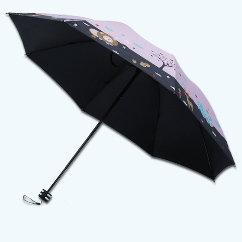 Damski Parasol Przeciwsłoneczny Na Zewnątrz Z Potrójnie Składanym Parasolem Przeciwsłonecznym Wielofunkcyjny Z Lakierowaną Rączką Do Pieczenia
