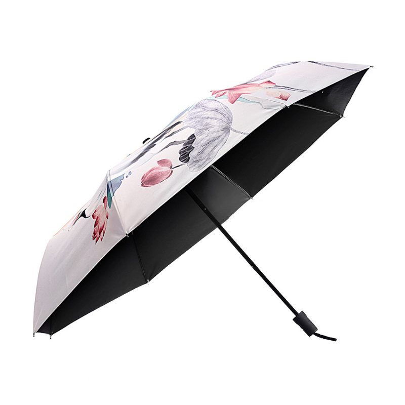 Odporny Na Promieniowanie Uv Parasol Z Kreskówek Na Słońce I Deszcz Kreatywny 3 Składany Pozwala Na Dostosowanie