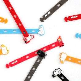 Fantazyjny Miękki Silikonowy Kabel Linii Danych Schludny Śliczny Model Muminków Elastyczna Ładowarka Usb Torby Na Żywność Długopisy Organizer