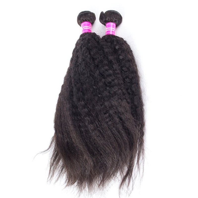 1 Pakiet Kinky Straight Yaki 100% Brazylijskich Ludzkich Dziewiczych Włosów Do Przedłużania Splotów Wiązki Nature Color