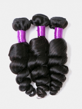 1 Zestaw Brazylijskich Luźnych Fal Virgin Hiar Weave Naturalne Czarne Doczepy Z Ludzkich Włosów
