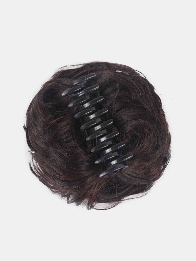 8 Kolorów Catch Clip Krótkie Kręcone Przedłużanie Włosów Half-ball Head Bridal Fluffy Wig Bag