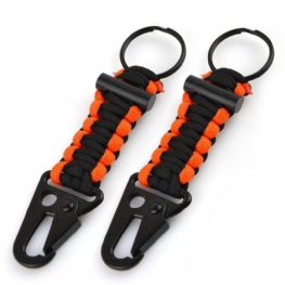 Paracord Karabińczyk Survival Brelok Firestarter 2 Opakowanie Outdoor Gear Do Wędrówek Camping Polowanie Wędkarstwo