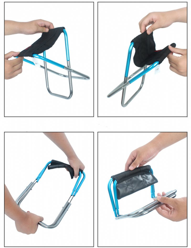 Przenośne Lekkie Składane Krzesło Outdoor Fishing Camping Piknik Fordable Seat