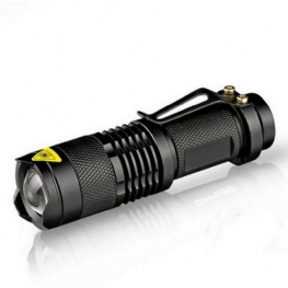 Wodoodporna Latarka Led Q5 2000lm 3 Tryby Zoomable Samoobrona Bez Szoku Tazer Mini Długopis