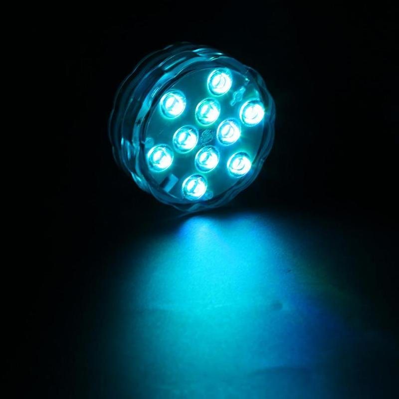 12 Led Rgb Zatapialne Światło Podwodna Wodoodporna Lampka Nocna Fontanna Akwarium Wystrój Ogrodu