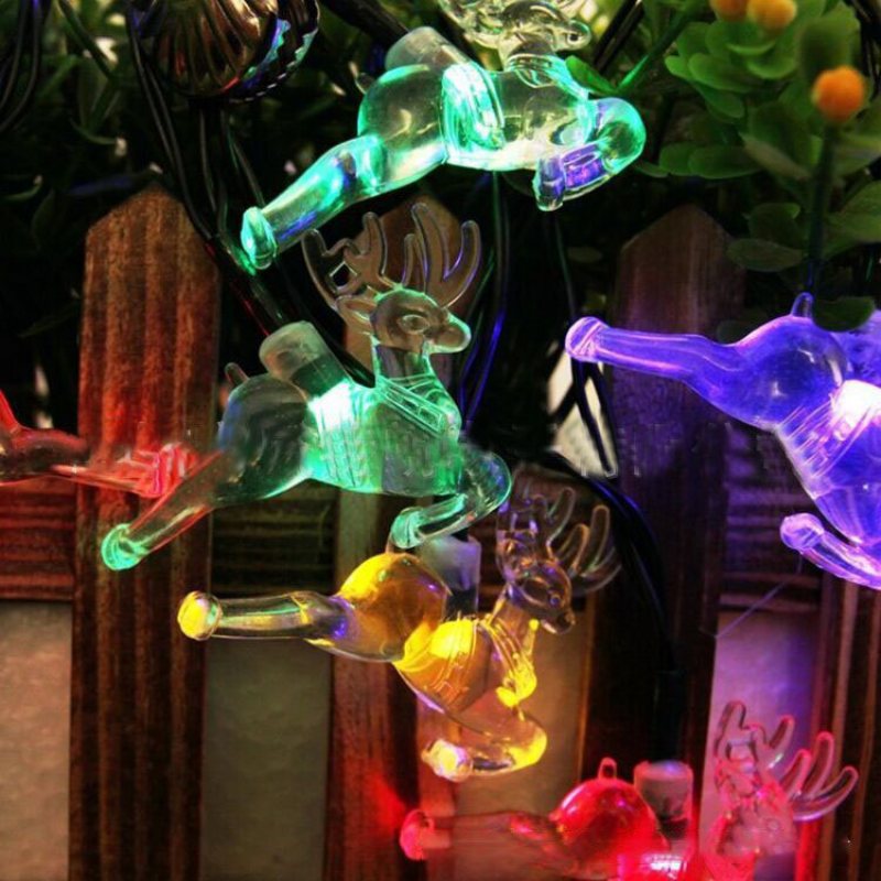 Kcasa Ssl-10 Ogrodnictwo 4.8m 20led Panel Słoneczny Light Deer Holiday Christmas Wedding Decoration