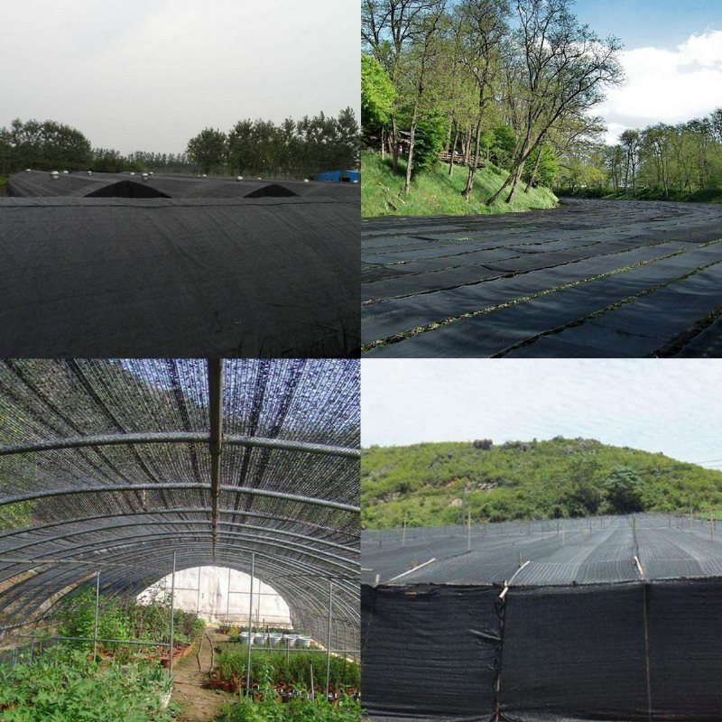 Shatex 140gsm Outdoor Sunscreen Roll Shade Cloth 90% Uv Block 6x15ft Czarny Ogród Uprawa