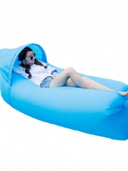 Ulepszona Wersja Outdoor Dmuchana Sofa W Kształcie Statku Nadmuchiwany Hamak Na Kanapę Z Osłoną Przeciwsłoneczną