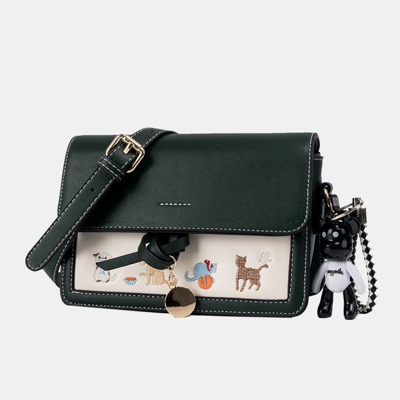Damska Torebka Crossbody Z Wzorem Kota