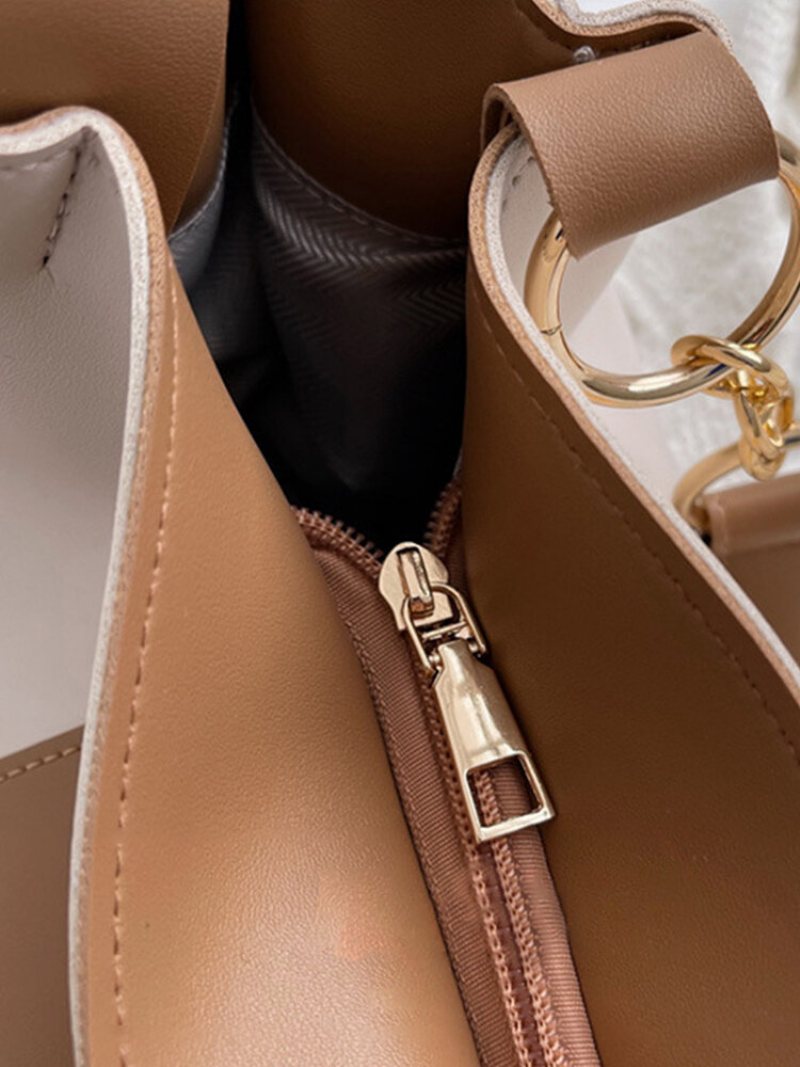 Joseko Damska Faux Leather Fashion Wielofunkcyjna Torebka O Dużej Pojemności Premium Tote Bag