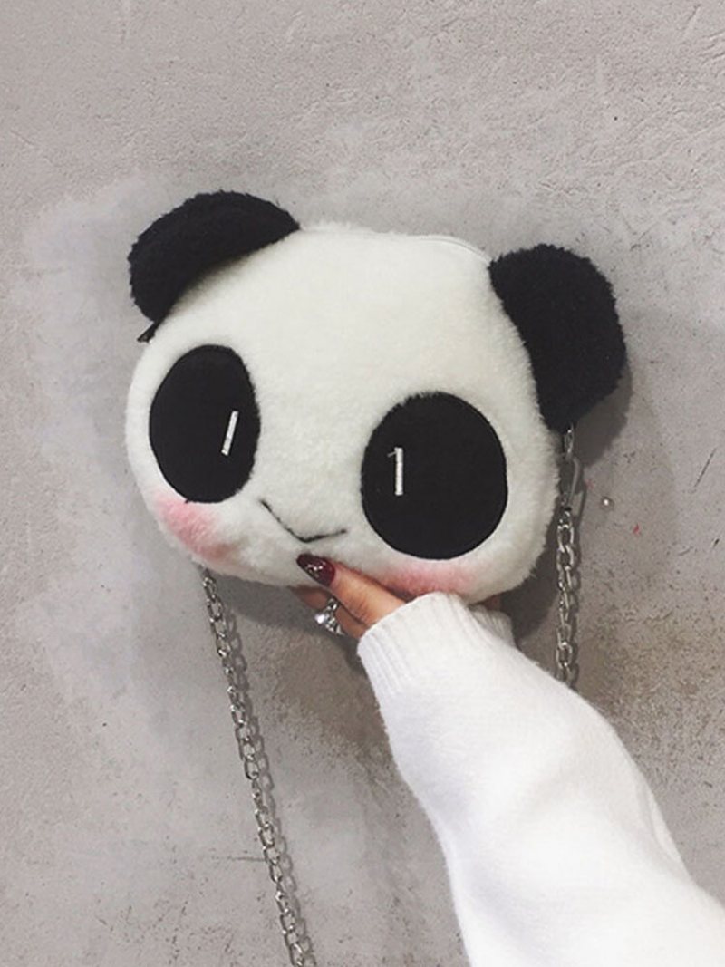 Kobiety Dacron Casual Winter Olympics Beijing 2023 Cute Panda Crossbody Bag