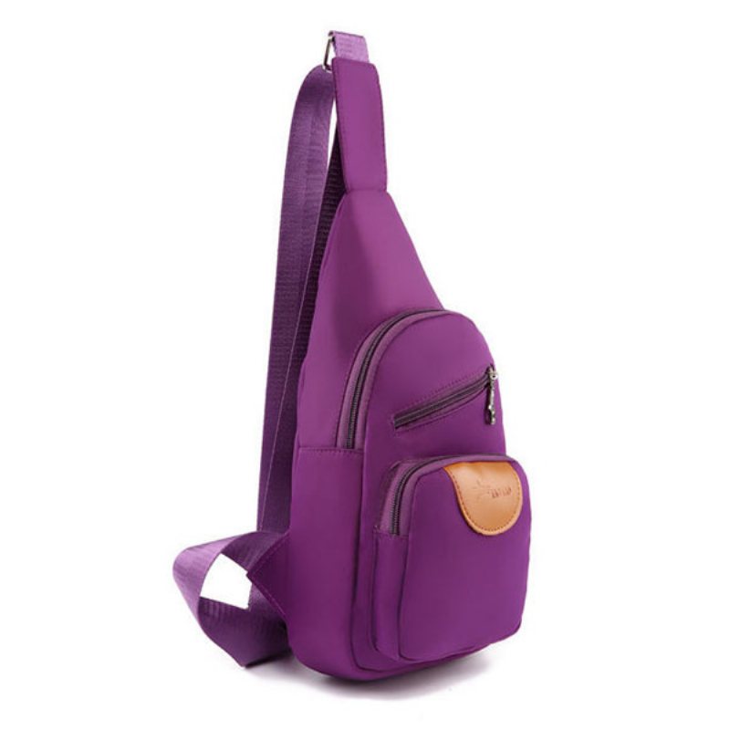 Kobiety Mężczyźni Casual Nylon Oxford Przenośna Torba Na Klatkę Piersiową Na Ramię Torby Crossbody