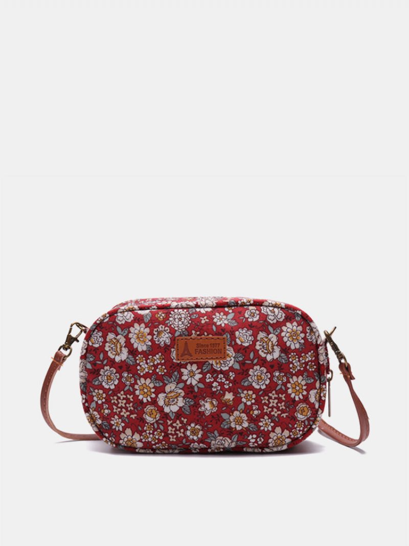 Kobiety Tkaniny Mini Print Crossbody Torba Rekreacyjna Na Telefon