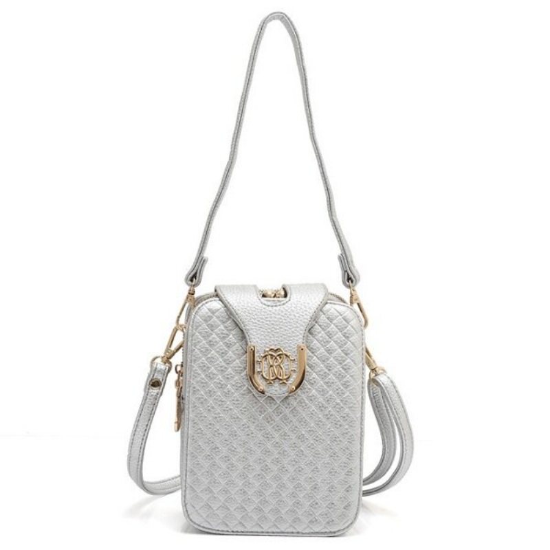 Kobiety Weave Pu Skórzana Torba Crossbody Na Telefon Sling Bag