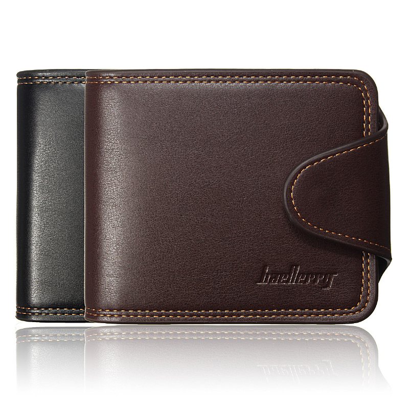 Mężczyźni Kobiety Business Casual Pu Leather Hasp Posiadacze Kart Portfel Portmonetki