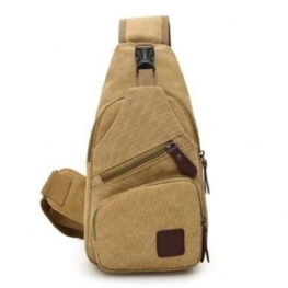 Męska Płócienna Torba Na Klatkę Piersiową Na Ramię Crossbody