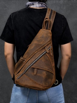 Vintage Wielofunkcyjna Odporna Na Zużycie Sztuczne Futro Z Wieloma Kieszeniami Codzienna Torba Na Ramię Crossbody