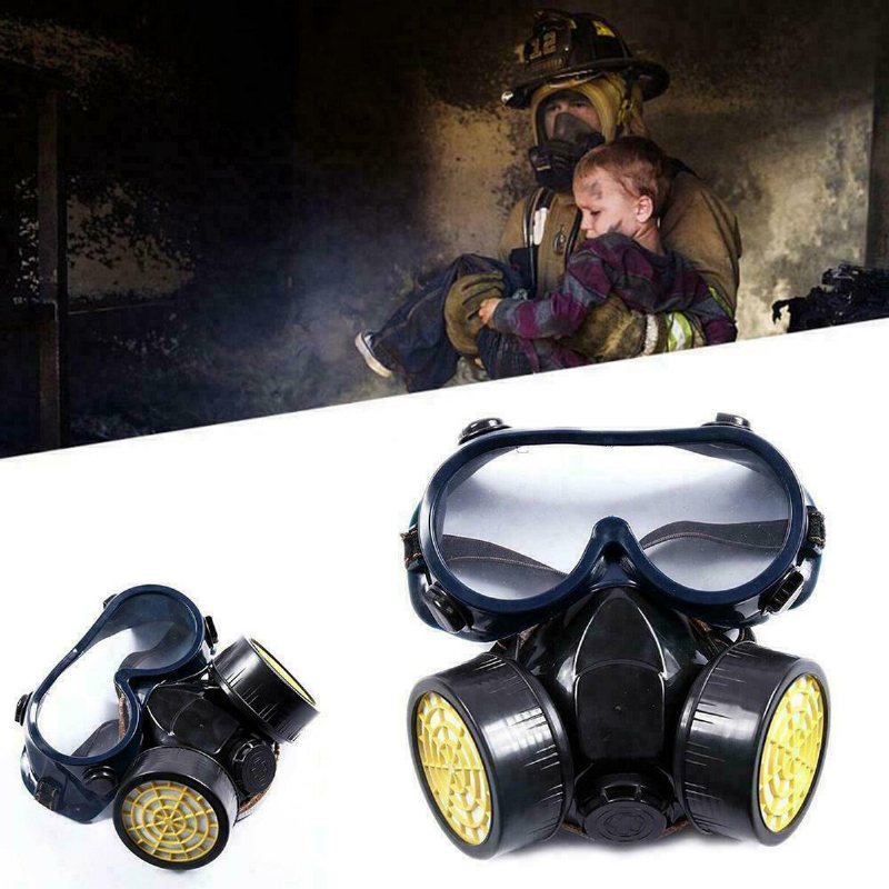 Maska Przeciwgazowa Filtr Ochronny Respirator Chemiczny Przeciwpyłowa
