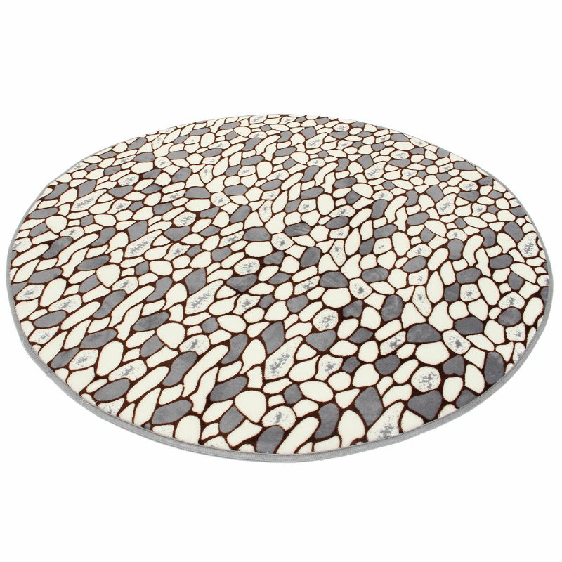 100x100cm Coral Velvet Łazienka Chłonny Dywan Antypoślizgowy Próg Okrągły Dywanik
