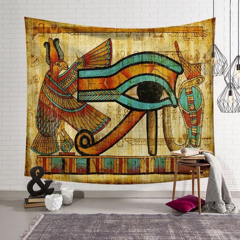 130x150/200x150 cm Starożytny Egipt Styl Portretowy Wiszące Gobeliny Ścienne Home Decor Gobelin Poliestrowy