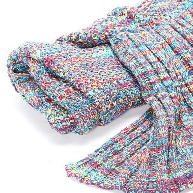 180x90 cm Przędza Knitting Mermaid Tail Koc Klimatyzacja Koc Łóżko Mata Śpiwór