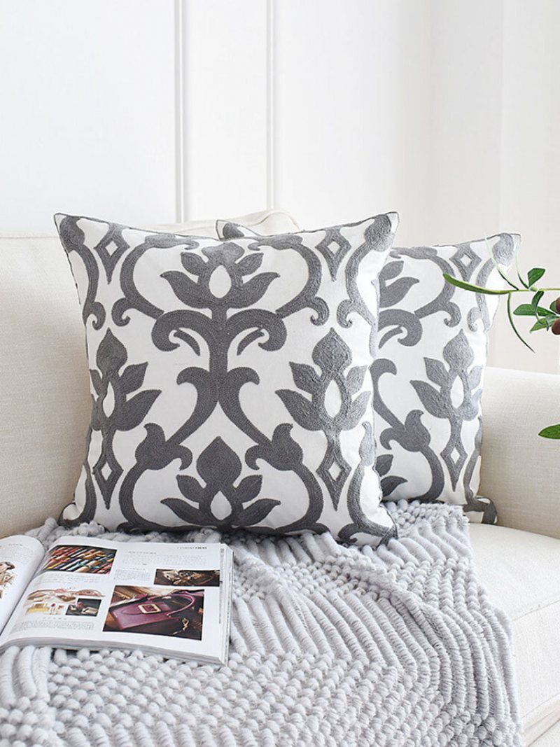 1pc Abstruct Geometryczny Styl Skandynawski Wzór Haftu Poszewka Na Poduszkę Home Decor Sofa Salon Samochód Rzuć Na