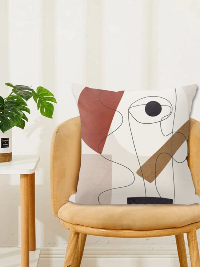 1pc Proste Drukowanie Graffiti Poszewka Na Poduszkę Home Decor Sofa Salon Na Samochodową