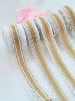 2.5 cmx10 M Koronkowa Rolka Lnu Diy Materiały Rzemieślnicze Christmas Gift Decor