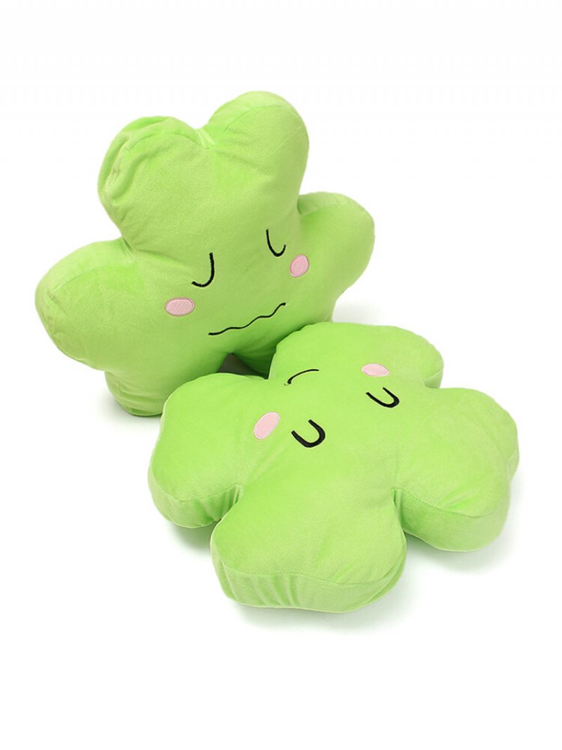 40cm Śliczna Koniczyna Shamrock Miękka Wypchana Pluszowa Poduszka Zabawka Happy Love Ornament Lalka