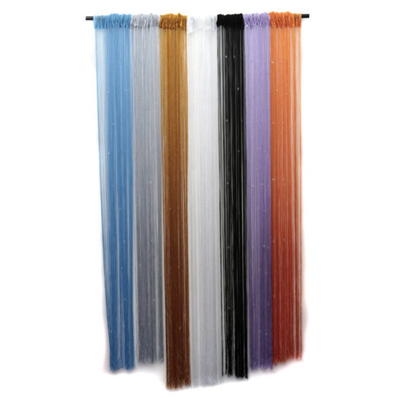 Glitter Crystal Balls Tassel String Line Drzwi Okno Zasłona Parawan Ekran Wystrój
