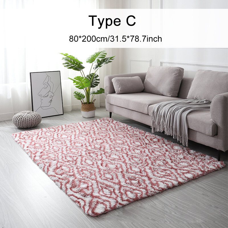Kolor Gradientu Tie-dye Pluszowy Dywan Salon Sypialnia Stolik Kawowy Koc Gabinet Sala Konferencyjna Koc Tatami