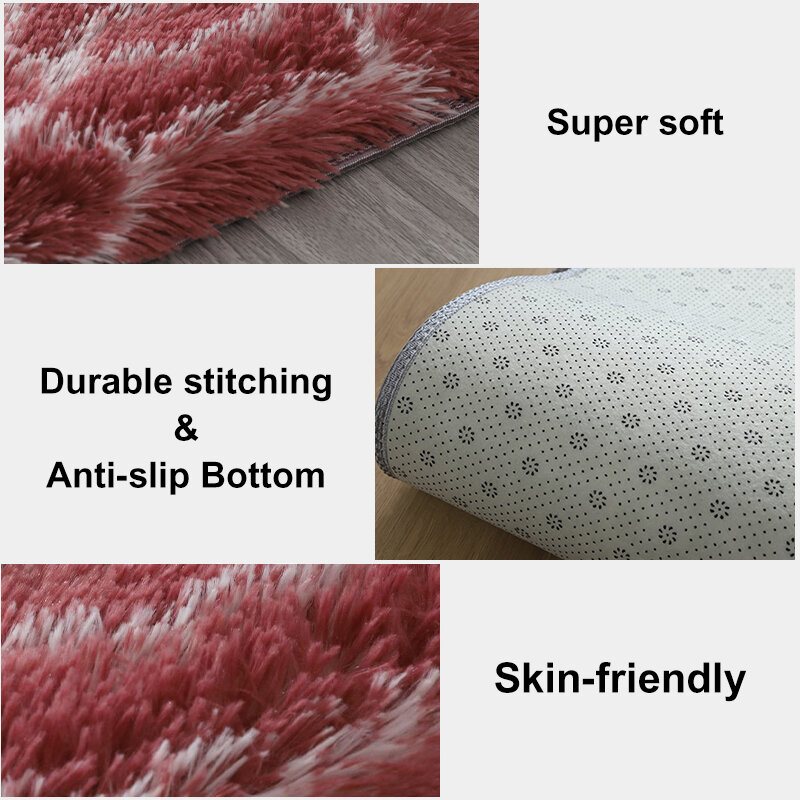 Kolor Gradientu Tie-dye Pluszowy Dywan Salon Sypialnia Stolik Kawowy Koc Gabinet Sala Konferencyjna Koc Tatami
