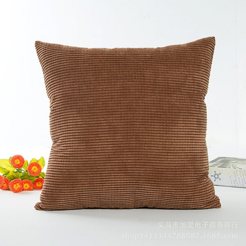 Kwadratowy Kolor Cukierków Kukurydza Poszewka Na Poduszkę Sztruksowa Na Okładka Biuro Poduszka Pod Plecy Home Decor