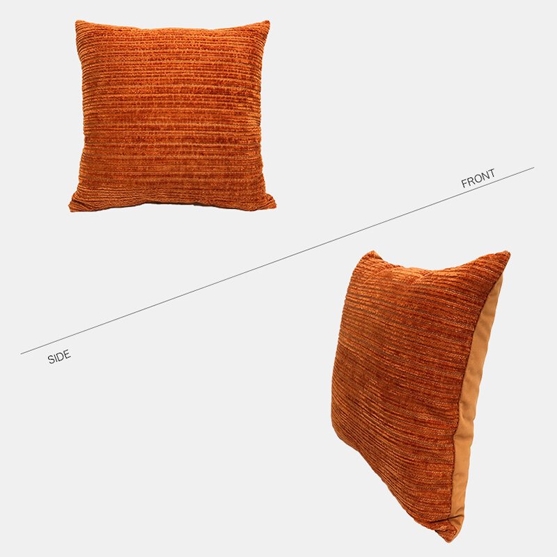 Nordic Jednokolorowa Poduszka Tekstura Sofa W Paski Nocna Poszewka Na Poduszkę Do Salonu